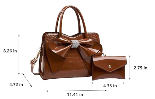 Image of JHVYF Women Tote bag Satchel Purses and Handbags for Women Shoulder Bags Bow Purse