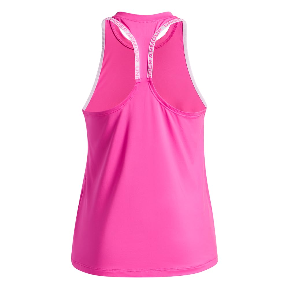 Under Armour Mädchen Knockout Tank Top 653 Rebel Pink/Weiß