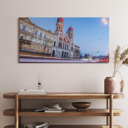 Murale d'art Grande Synagogue de Pilzno en impression toile 140x70 - 2