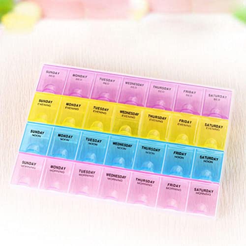Image of Pill Organizer (4 pcs): Compact, Travel-Friendly Set for Easy Access to Your Daily Pills and Supplements