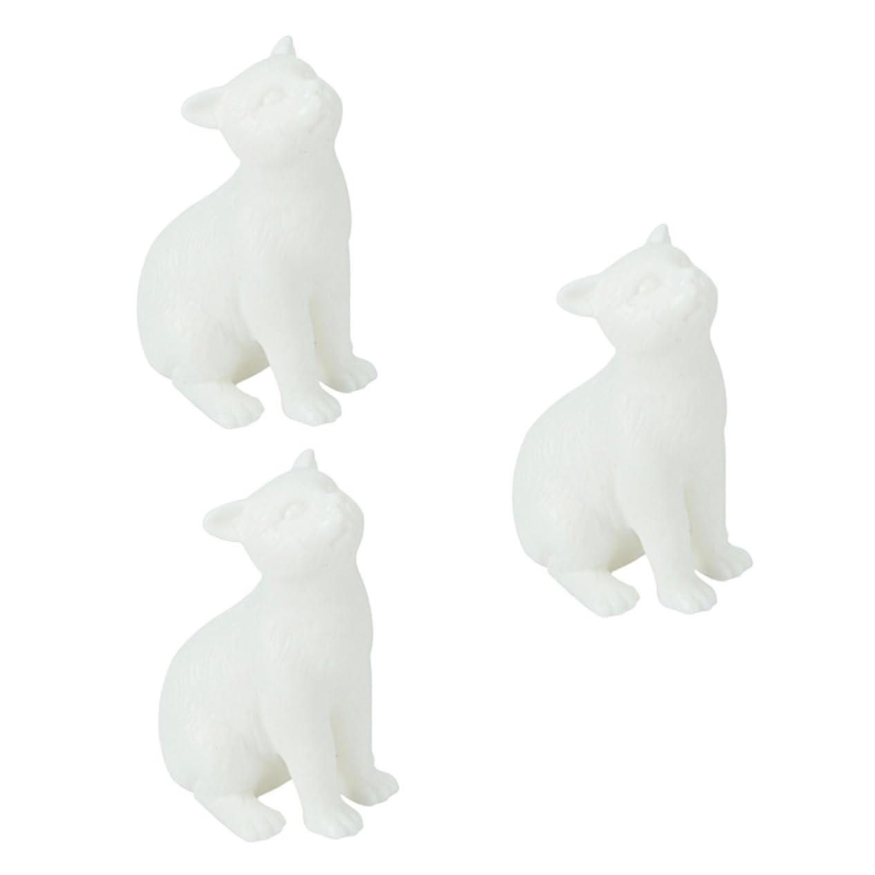 Ciieeo 3 Pezzi Di Ornamenti Mini Decorazioni Per La Casa Ornamento Del Desktop Giocattolo Da Scrivania Mini Figurine Ornamento Del Gatto Mini Giocattoli Ornamento Del Gatto Decorazioni