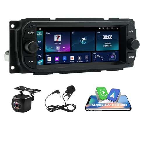 Radio con pantalla táctil 6.86'' Android 13 para Chrysler PT Cruiser miniatura 1