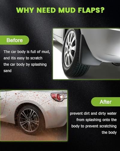 Image of SCITOO Set of 4PCS Universal mud Flaps for 2018-2019 for Volvo XC60 Front & Rear mud Flaps Splash Guard Set