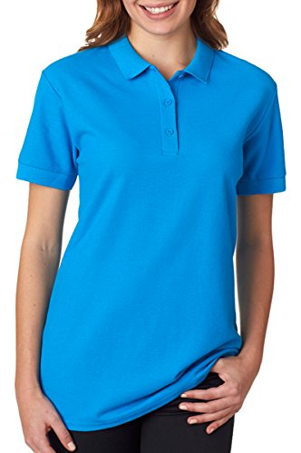 Gildan 82800L Premium Cotton Ladies Polo - Sapphire - M