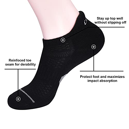 Image of Ankle Socks Women's and Mens - 6 /10 Pairs Low Cut Tab & No Show Athletics Running Socks