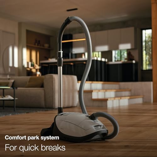 Miele Complete C3 Calima Bagged Canister Vacuum Cleaner with Turbobrush floorhead, Suitable for Low-Medium Pile Carpet and Hard Floors, in Curry Yellow — view 8