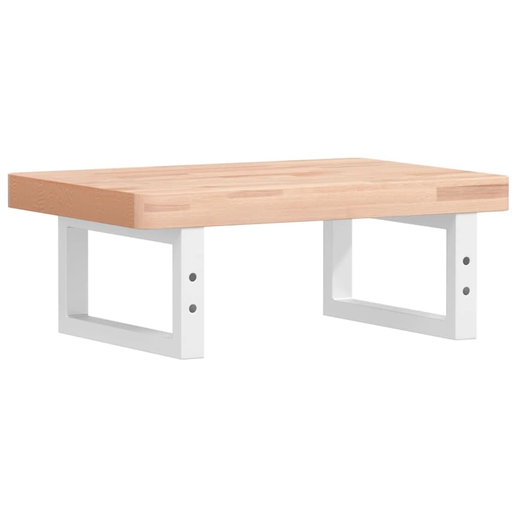 Mensola da parete per lavabo, 50 x 35 cm, in legno massello di