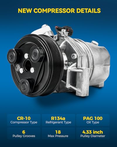 Image of PHILTOP 58890 NEW AC Compressor w /Clutch for Versa 2011 1.6 /1.8L