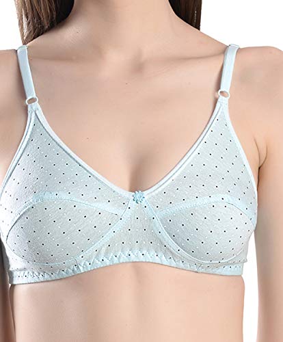 Image of FIMS - Fashion is my style Women's 3 Bras 3 Panties Set (BUNDI 3 Bras 3 Panties SetPANTY Pink Yellow Blue 34 Yellow, Pink, Blue 34)