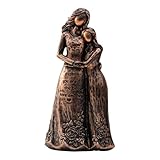 Mother Daughter Figurines - Gifts for Mother from Daughter - 6.8” Resin Statue with Quote “Mom You Are The Best”, Hand-Painted Sculpted Home Decor, Sentimental Birthday Mother’s Day Present for Mom