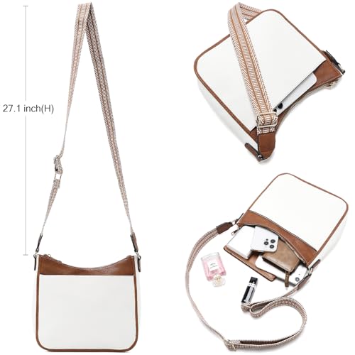 Image of FOXLOVER Purses for Women Vegen Leather Crossbody Bags Handbags With Adjustable Guitar Strap