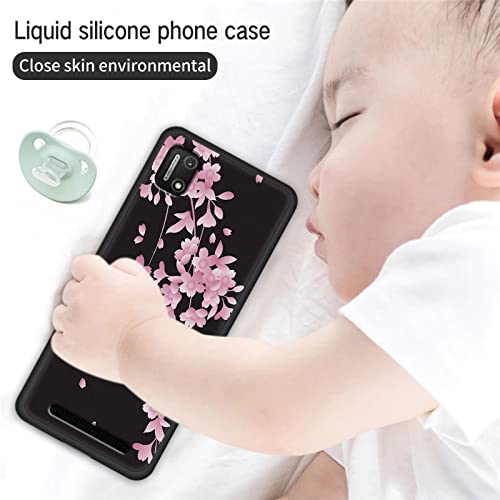 Image of for Cloud Mobile Stratus C7 Phone Case,Soft TPU Ultra-Thin Case for Women,Flexible Anti Scratch Protective Shockproof Cover, Cherry Blossoms