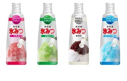 Amazon.co.jp: 井村屋 かき氷シロップ 「氷みつ」 2016・4種セット