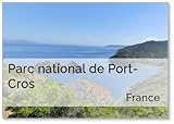 Paysage Naturel Au Parc National De Port-cros Avec Mer Et Montagne Design 15, imán para nevera