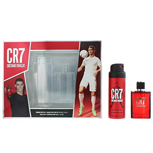 CR7 By Cristiano Ronaldo BODY SPRAY, 4 OZ and Cologne EDT SPRAY, 1 OZ in Gift Box