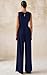 PRETTYGARDEN One Piece Jumpsuits for Women Dressy Casual Sleeveless Crewneck Wide Leg Rompers Jumpers 2026 Vacation Summer Outfits(Navy, L)