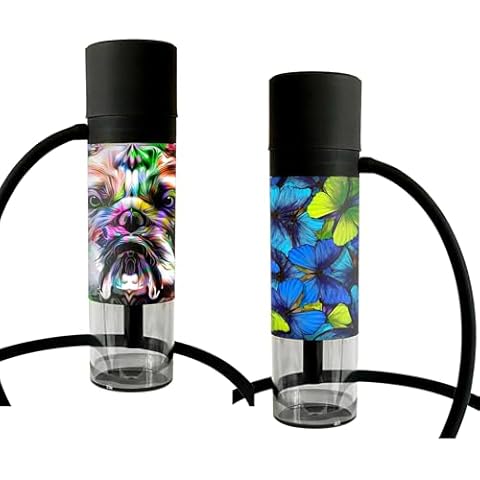 2PK - Hookah, Portable Hookah Set with Everything, Hookah Bowls, Hookah Accessories, Hookah Hose, Wind Cover. Mini Hookah Shisha, Car Hookah, Small Hookah Cup. Travel Hookah. Shisha Hookah. Hooka (2pk-bulldog & butterflies) Cover
