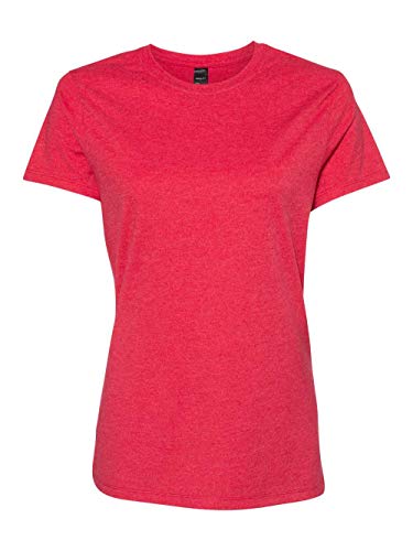 Image of Hanes Women's Perfect-T Crewneck T-Shirt, Lightweight Cotton Short Sleeve Tee for Women