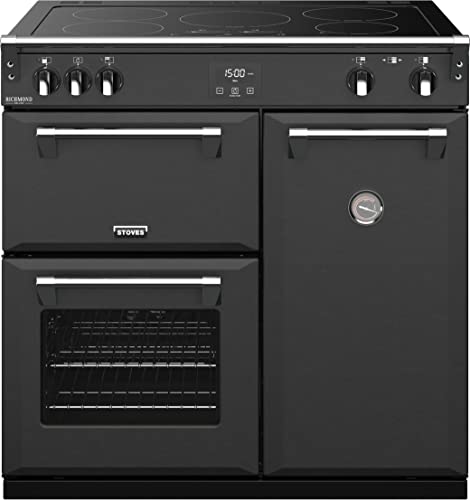 Stoves Colour Boutique Collection Richmond Deluxe S900Ei CB 90cm Electric Range Cooker with Induction Hob in Anthracite - A/A/A Rated