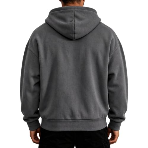 Men's Quarter Zip Hoodie Pullover Hooded Sweatshirts Long Sleeve Pullover - image 2