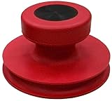 Hochwertige Vollgummi Saugheber mit Knaufgriff Farbe ROT/Glassauger, Saugnapf ø 85 mm (Einhand-Saugnapf)