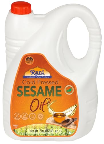 Rani Sesame Oil 169 Ounce (5 Liter) Cold Pressed | 100% Natural | NON-GMO | Vegan | Gluten Free