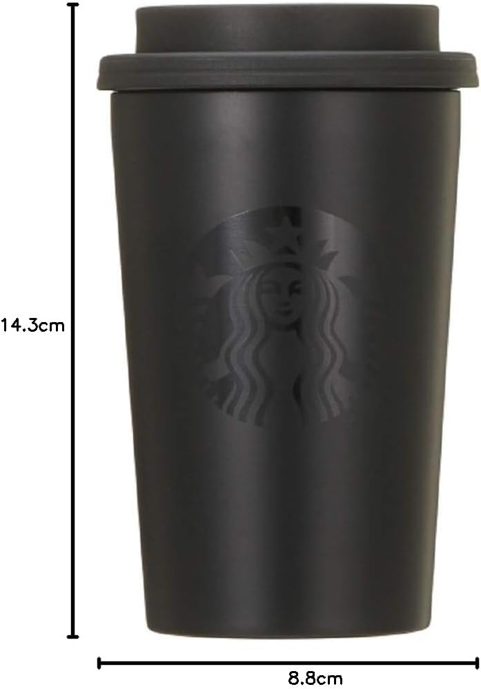 スターバックス スタバ ステンレス TOGO カップ タンブラー マット ブラック 355ml 誕生日 プレゼン 【スクエアウォーターボトルプラスチックストローポータブル】