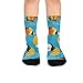 susiyo Artistic Colorful Fish Blue Hiking Socks Boy Girls - Cushioned Crew Socks for Kids Soft, Breathable & Seamless Toe for All-Day Comfort