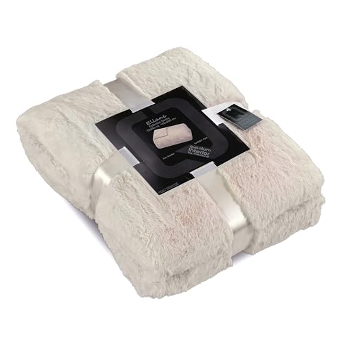 Quantum Interior Felldecke weiche Kuscheldecke Wendedecke in Felloptik...