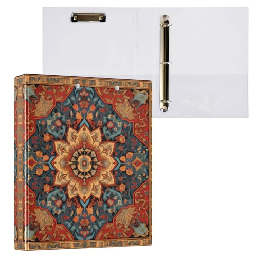 Classeur vintage mandala marron pour conserver vos précieux écrits et projets