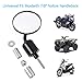 Heran Rear View Side Mirror Round Bar End Convex Motorcycle Mirror CNC for 7/8