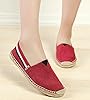 YOUJIA Unisex Espadrilles Vintage Ethnic Style Flat Slip On Pumps Canvas Summer Shoes (#1 Red, EU 38) #3