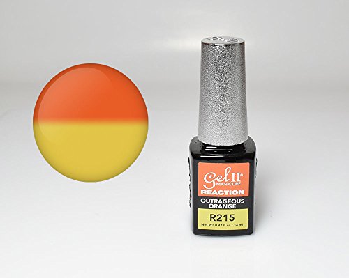GEL II Reaction Color Changing Nail Mood Polish 0.47 oz - Outrageous Orange R215