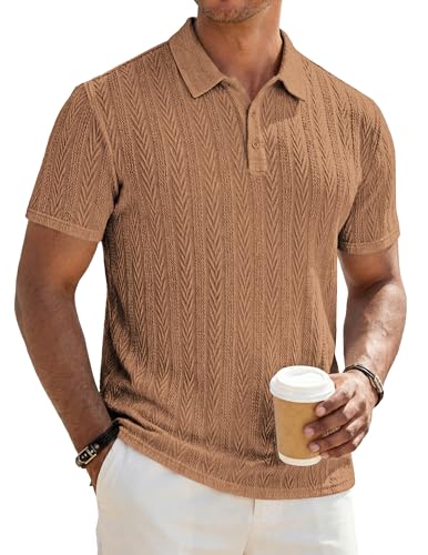 JMIERR Polo Shirts for Men Classic Short Sleeve Casual Soft Button Old...