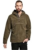 Brandit Teddyfleece Worker Pullover, color: olive, size: L