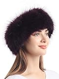 Faux Fur Headband Women's Winter Earwarmer Earmuff(one size,Purple)