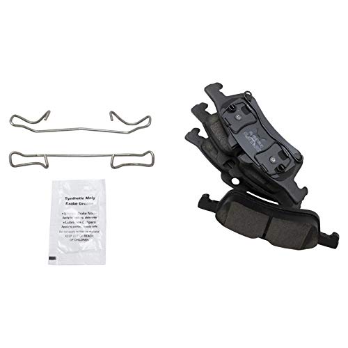 Image of TRQ Rear Brake Pad and Rotor Set Ceramic Compatible with 2007-2008 Mini Cooper