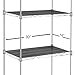 Sterling Shelf Liners for Wire Shelf System: Set of 5 in Graphite: 14 x 30 inch: Plastic Wire Shelving Mats