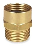 Anderson Metals 57480-1208 Brass Garden Hose Fitting, Connector, read ¾” Male GHT x ½” Female NPT