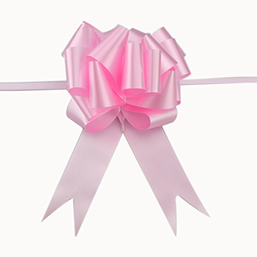 Nœud à tirer rose clair 12,7 cm la solution pour réussir vos nœuds de cadeaux sans effort