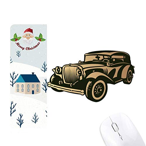 Tapis de souris noir motif Père Noël pour éviter les glissements
