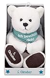 kleiner schutzengel teddy Auf dem Fuß ist ein Datum aufgedruckt: 05. Oktober