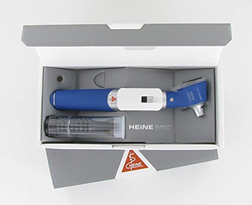 Otoscopio Heine Mini 3000 FO azul examen timpánico instrumental médico