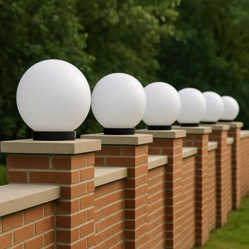 Image of Polyvinyl Chloride G /L Doom Milky Outdoor Light For Home Decorative Exterior /Outdoor Light /Gate Light /Garden Lamp /Pillar Lamp /Gardner Lights .(Pack Of 1), White