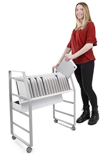 Line Leader Open Charging Cart for Tablets, iPads, Chromebooks and Laptops. 16 Bay