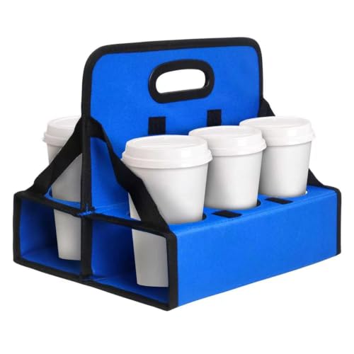 Boczif 6-Cup Holder with Handle, Drink Caddy...