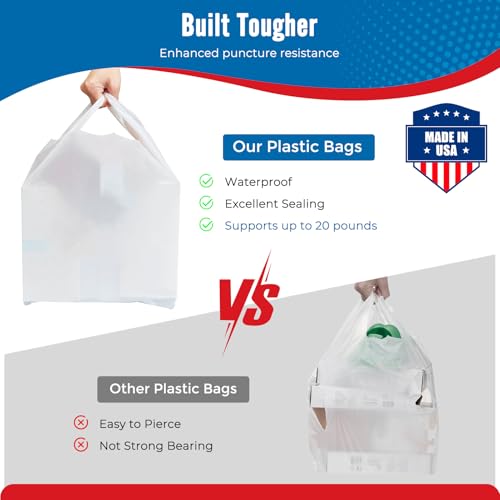 Fuxury Plastic Bags 1000 Pack