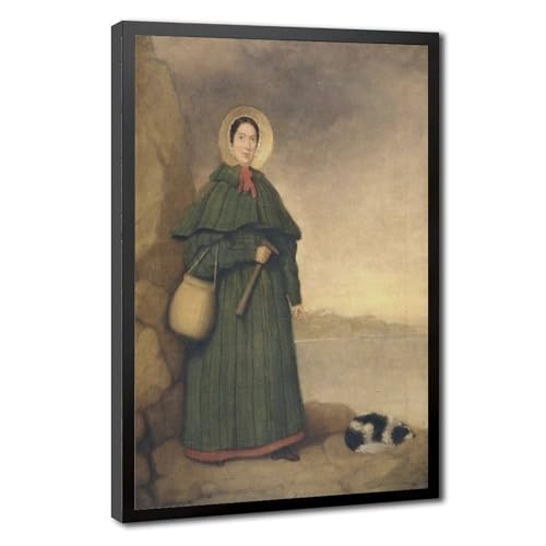 Poster Mary Anning toile decoration murale cadre a suspendre 40,6x61 cm pour chambre et salon