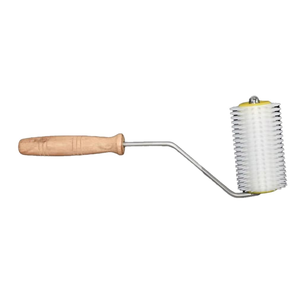 Littimoon Bee Honey Extracting Tool Uncapping Needle Roller Type Propolis Extractor Bee Honey Comb Beekeeping Uncapping Tools