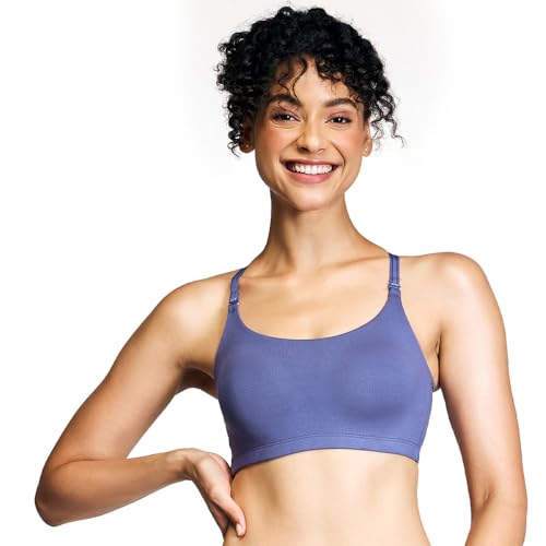 Image of NYKD NYB003 Cotton Lightly Padded Non Wired Triangle T-Shirt Bra Medium Coverage Multiway Detachable Straps All Day Comfort